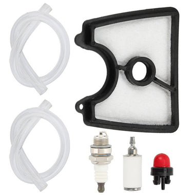 Hipa 545112101 Air Filter with Fuel Filter Kit for Husqvarna 125B 125BV 125BX 125BVX 28CC 170 MPH Leaf Blower - 0