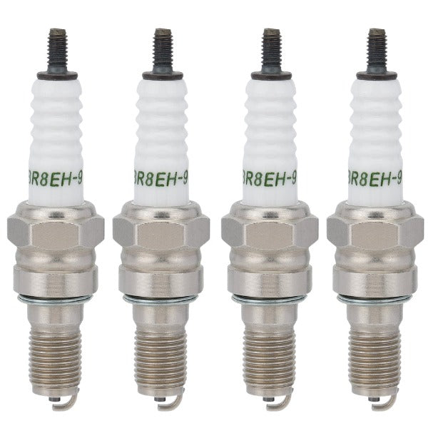 Hipa Spark Plug Compatible with CR8EH-9 5666 For Honda CB400F CB900F CBR900RR CBR929RR CRF150R ST1100 VF750C Motorcycle - 0