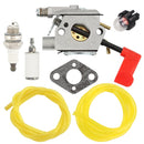 Hipa Carburetor Kit Fit Poulan PP331 S31BC PP445 PP035 PP336 PP446 PPB300 PP036 Gas String Trimmer Replaces 530071405 WT-628-1