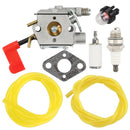 Hipa Carburetor Kit Fit Poulan PP331 S31BC PP445 PP035 PP336 PP446 PPB300 PP036 Gas String Trimmer Replaces 530071405 WT-628-2