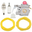 Hipa Carburetor Kit For Husqvarna Weed Eater PE550 GE21 Gas Edger Replace 530071634 530069654 WT-630-2