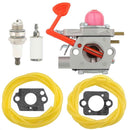 Hipa WT-875A Carburetor Kit for Poulan Pro BVM200VS BVM200C Craftsman 358794650 35879460025CC 200 Mph 430 / 450 Cfm Leaf Blower Replace 545081855-8