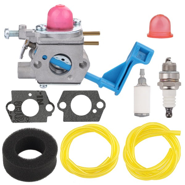 Carburetor Kit for Weed Eater GHT17 GHT22 GHT180 GHT220 GHT195LE GHT225LE GHT180LE Excalibur 22 inch Hedge Trimmer Poulan PHT19 #C1U-W13A - 0