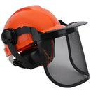 Hipa Chainsaw Helmet with Visor 52-66cm Head Circumference Industrial Forestry Safety Helmet for Chainsaw Trimmer Pole Pruner-1