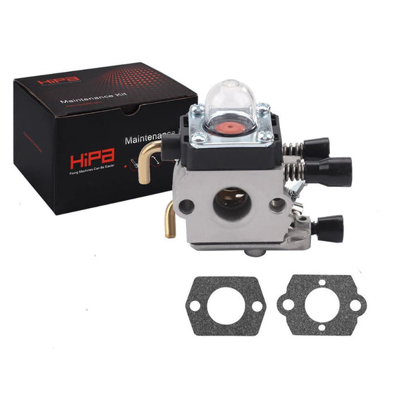Hipa C1Q-S63 FS55R Carburetor Kit for Stihl FS 55R FS55RC FS55C FS55CE FS55T FS55Z Trimmer Brushcutter Replace 4137-120-0606 4137-120-0608 41371200614