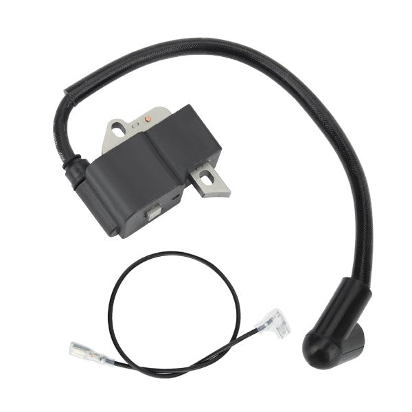 Ignition Coil For Husqvarna 128LDX 128C 128CD 28cc 125L 125E 124L Gas Weed Trimmer Brushcutter Replace 545046701 with Spark Plug
