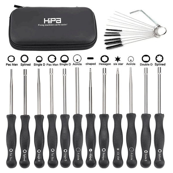 Hipa 2-Cycle Engine Carburetor Adjustment Tool Kit for Chainsaw Blower Weed Trimmer Hedge Edger Polesaw Stihl Ryobi Echo Husqvarna Craftsman 12-Pack