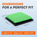 Hipa 17211-ZL8-023 Air Filter for Honda GCV160 GCV190 GC190 GC160 GCV190LA GCV160LA GC135 GCV160A GCV135 GCV190A Engine Replace 17211-ZL8-003 (2 Pack)-2