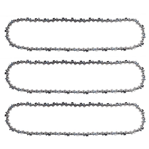 3-Pack 18 Inch Full Chisel MS250 Chain .325 Pitch .063 Guage 68 DL For Stihl MS 250 MS251C MS230 MS210 MS231 MS251 Chainsaw # 22LPX068G