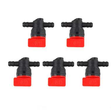5-Pack 1/4-inch Inline Fuel Cut off Shut Off Valve for 493960 494768 698183 Oregon 07-406 for John Deere AM36141 AM107340 Toro 54-3150 1-603770