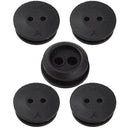 5-Pack 2-Hole 19mm 3/4-inch Tank Hole Rubber Grommet for I.D x O.D 3mm x5mm (Approx 1/8 x 3/16) Fuel Lines fit Generator Lawn Mower Pressure Washer-1