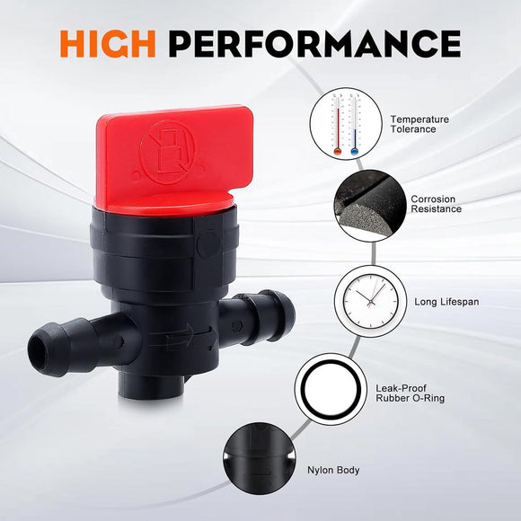 Hipa 494768 698183 Fuel Shut Off Valve for Kawasaki Engine FR691V John Deere D100 D105 D110 D120 D125 D130 D140 D150 D155 D160 D170 Lawn Tractor