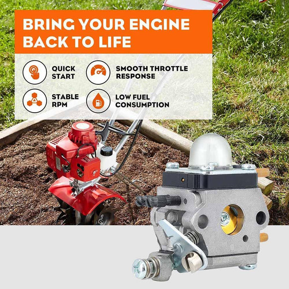 C1U-K54A 7222 Carburetor Kit for Mantis 7222E 7222M 7225 7230 7234 7240 7920 7924 2-Stroke Tiller Cultivator # C1U-K82 A021001090 A021001092
