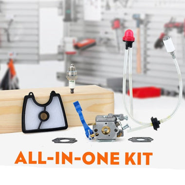 Hipa 125B Carburetor Kit for Husqvarna 125BVX 125BX Leaf Blower Parts 28CC 170-MPH 470-CFM Replace 545081811 545112101 581798001 - 0