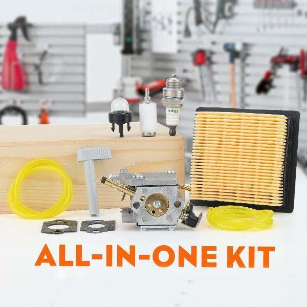 Carburetor Kit for Ryobi BP42 RY08420 RY08420A RY42BPEMC RY42WB Backpack Leaf Blower Replace 308054093 900777005 308054079 - 0