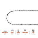 3/8 .050 84 DL 24 Inch Full Chisel Chain For Husqvarna 460 Racher 372XP 362XP 359 575XP 394XP 395XP Stihl MS290 Echo CS-620P Chainsaw-2