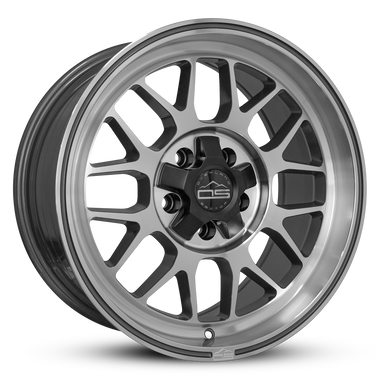 Overland Sector Hyperdrive Flow Formed 17x8.5 +25 5x108/5x114.3 73.1mm Gloss Gun Metal/Machined Face