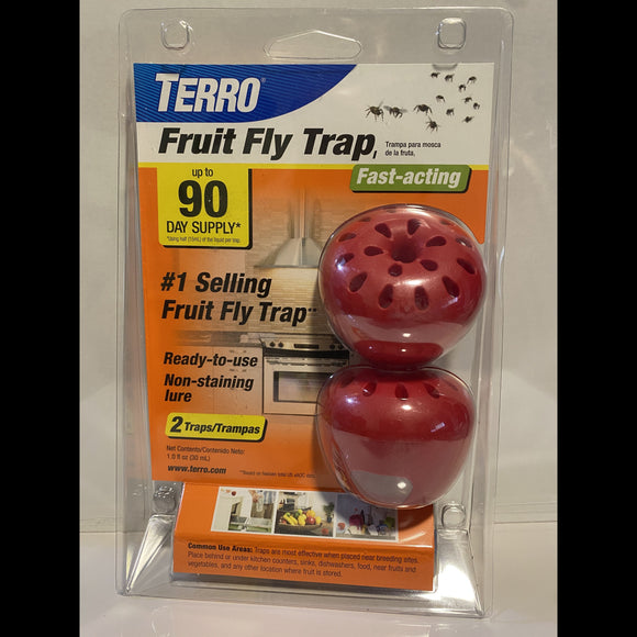 Indoor Fruit Fly Trap, (2-count) 4 Traps , Terro In Built With Window Sinks
