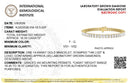 IGI Certified 14K Yellow Gold 18 1/2 Cttw Emerald Cut Lab Grown Diamond Tennis Bracelet-4