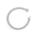 IGI Certified 14K White Gold 15.0 Cttw Oval Cut Lab Grown Diamond Tennis Bracelet-3