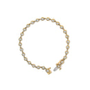 10K Yellow Gold 1 1/2 Cttw Lab Grown Diamond Bezel Link Bracelet-3