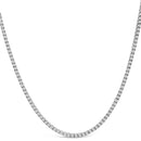 14K White Gold 10 3/4 Cttw Lab Grown Diamond Tennis Necklace-1