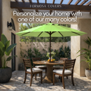 9ft Market Patio Umbrella 8 Rib Replacement Canopy Avocado Lime Green-6
