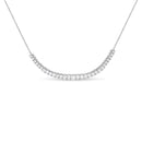 14K White Gold Lab Grown Diamond 5.0 Cttw Emerald Cut Station Necklace-1