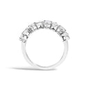 14K White Gold 1 2/3 Cttw Lab Grown Pear Diamond Band Ring Bezel Setting-5
