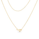10K Yellow Gold Plated .925 Sterling Silver 1/10 Cttw Miracle Set Round Diamond Square Box Shape 18" Pendant Necklace (K-L Color, I2-I3 Clarity)-3