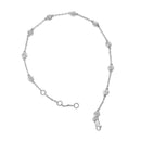 14K White Gold 1/2 Cttw Diamond by Yard Bracelet-1