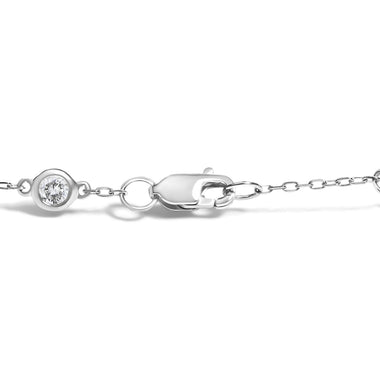 14K White Gold 1/2 Cttw Diamond by Yard Bracelet - 0