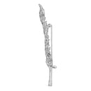 18K White Gold 2 7/8 Cttw Diamond Feather Brooch Pin (G-H Color, VS1-VS2 Clarity)-12
