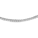 14K White Gold 3.0 Cttw Diamond Tennis Necklace-2