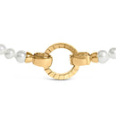 18K Yellow Gold Vermeil Pearl Strand Infinity Necklace-2