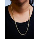 Semi-Solid 14K Yellow Gold 4.5mm Miami Cuban Chain Necklace - Unisex Chain - 22 Inches-11