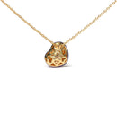 18K Yellow Gold Blue Enamel 1/10 Cttw Round Pave Diamonds Heart Shape 18" Pendant Necklace  (G-H Color, SI1-SI2 Clarity) - Adjustable up to 16" - 18"-8
