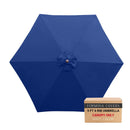 9ft Market Patio Umbrella 6 Rib Replacement Canopy Navy Olefin-1