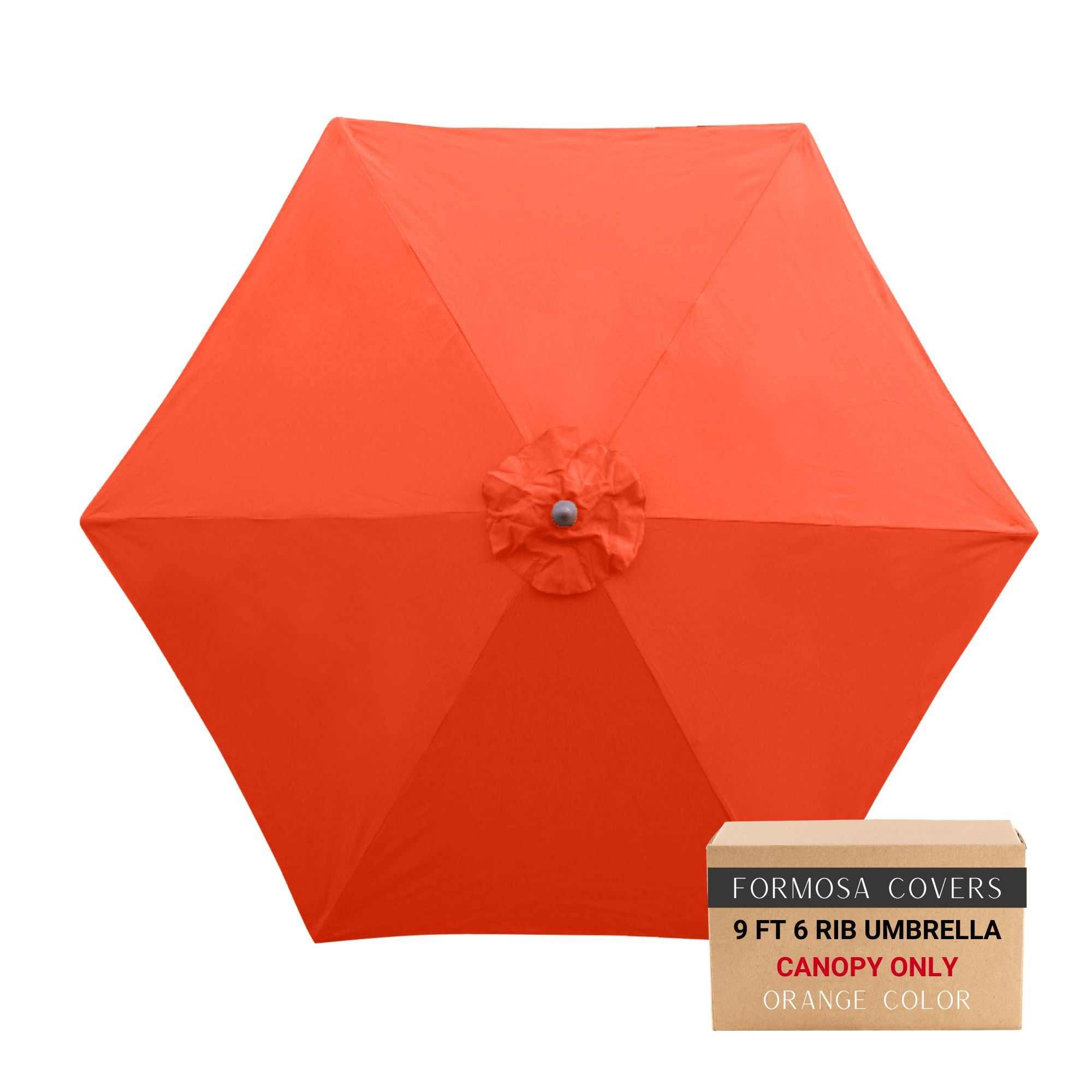 9 ft patio umbrella canopy replacement 6 Rib Capri Blue lasting sun safety 1 Pack 9 Ft Replacement