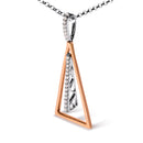 14K Rose and White Gold 1/8 Cttw Diamond Windchime 18" Pendant Necklace (G-H Color, SI1-SI2 Clarity)-6