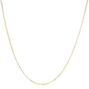Unisex Solid 14K Yellow Gold 1.5mm Paperclip Chain Necklace - 18 Inches-9
