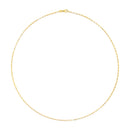 Unisex Solid 14K Yellow Gold 1.5mm Paperclip Chain Necklace - 18 Inches-11