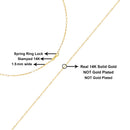 Unisex Solid 14K Yellow Gold 1.5mm Paperclip Chain Necklace - 18 Inches-12