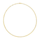 Solid 14K Yellow Gold 2.5mm Paperclip Chain Necklace Unisex 18" Inches-10