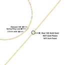 Solid 14K Yellow Gold 2.5mm Paperclip Chain Necklace Unisex 18" Inches-11