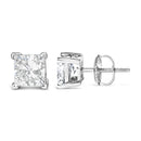 14K White Gold 1.0 Cttw Princess Cut Lab Grown Diamond Solitaire Stud Earrings (F-G Color, VS2-SI1 Clarity)-3