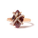 14K Rose Gold 1/5 Cttw Diamond Wrapped 15x15 MM Purple Amethyst Cocktail Ring (G-H Color, SI1-SI2 Clarity)-8