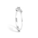 .925 Sterling Silver Diamond Accent "MOM"  Ring (J-K Color, I2-I3 Clarity) - Ring Size 7-4