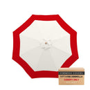 9ft Market Patio Umbrella 8 Rib Replacement Canopy Duet Red-1