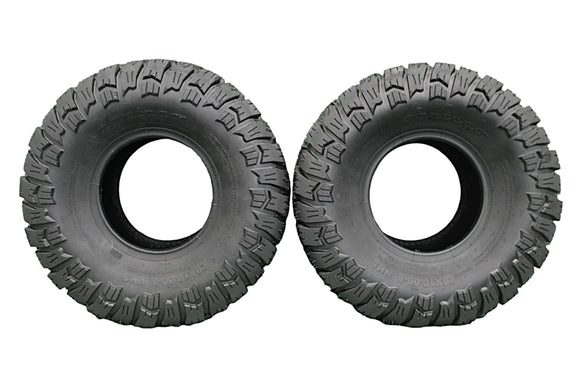 Antego 20x10.00-8 Lawn Mower Tires, Set of 2, ATW-071 Aggressive Turf | Aggressive turf traction with lawn-friendly rounded shoulders